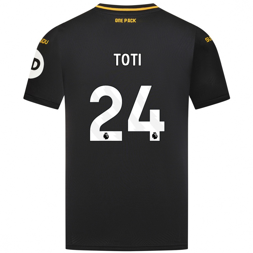 Kids Football Toti #24 Black Away Jersey 2024/25 T-Shirt Australia