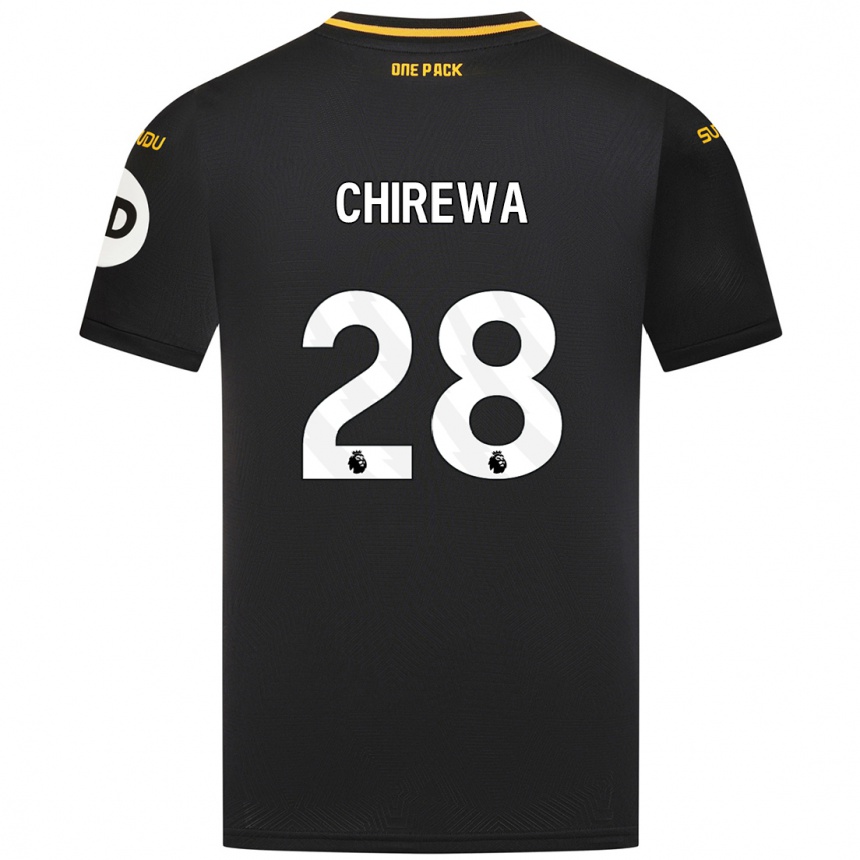 Kids Football Tawanda Chirewa #28 Black Away Jersey 2024/25 T-Shirt Australia