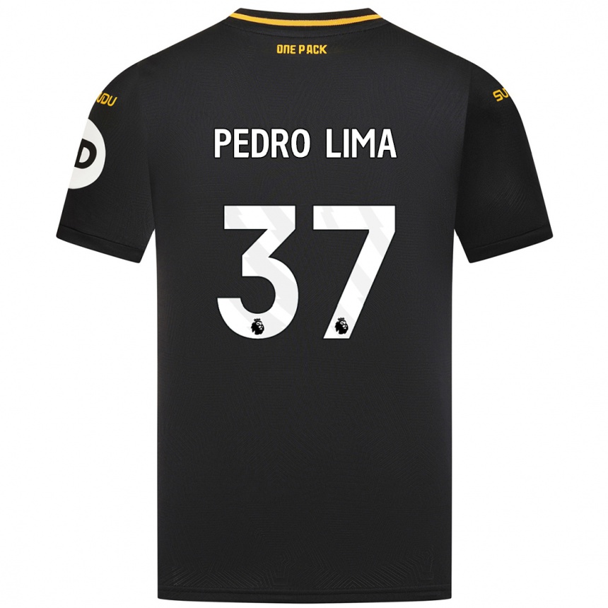 Kids Football Pedro Lima #37 Black Away Jersey 2024/25 T-Shirt Australia