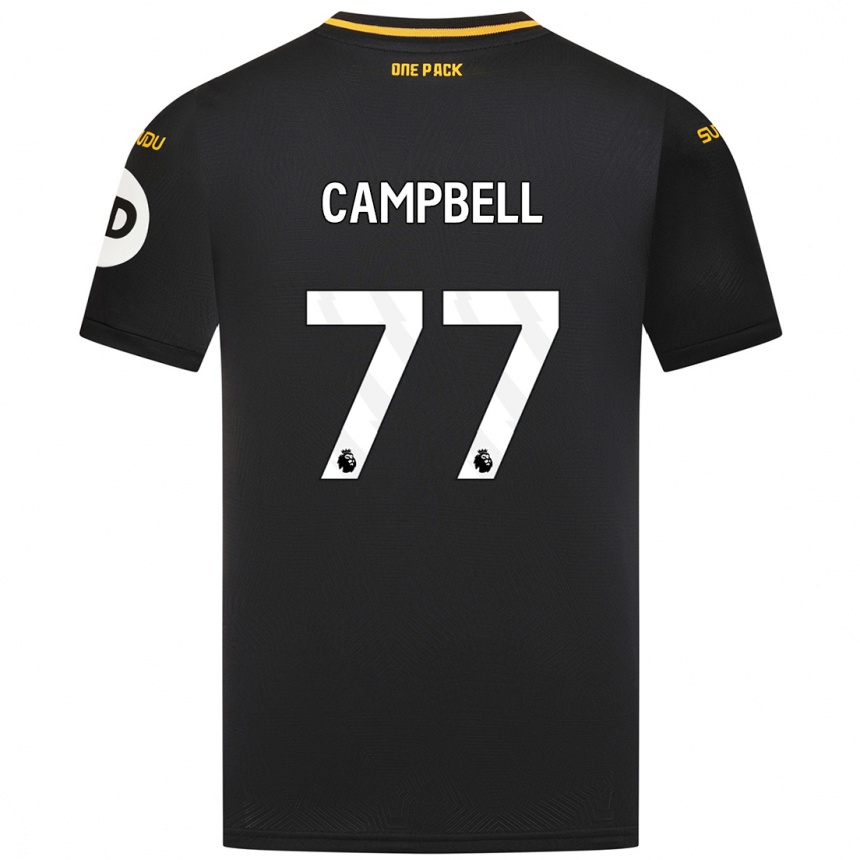 Kids Football Chem Campbell #77 Black Away Jersey 2024/25 T-Shirt Australia