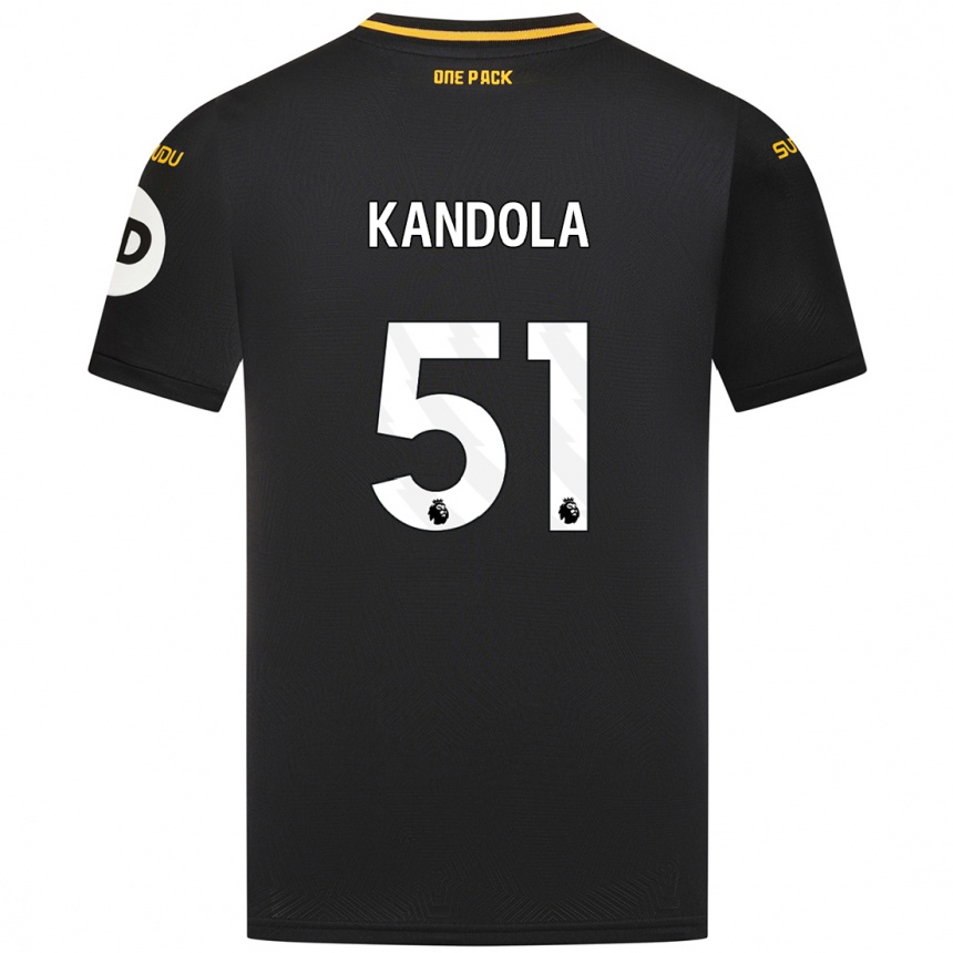 Kids Football Kam Kandola #51 Black Away Jersey 2024/25 T-Shirt Australia