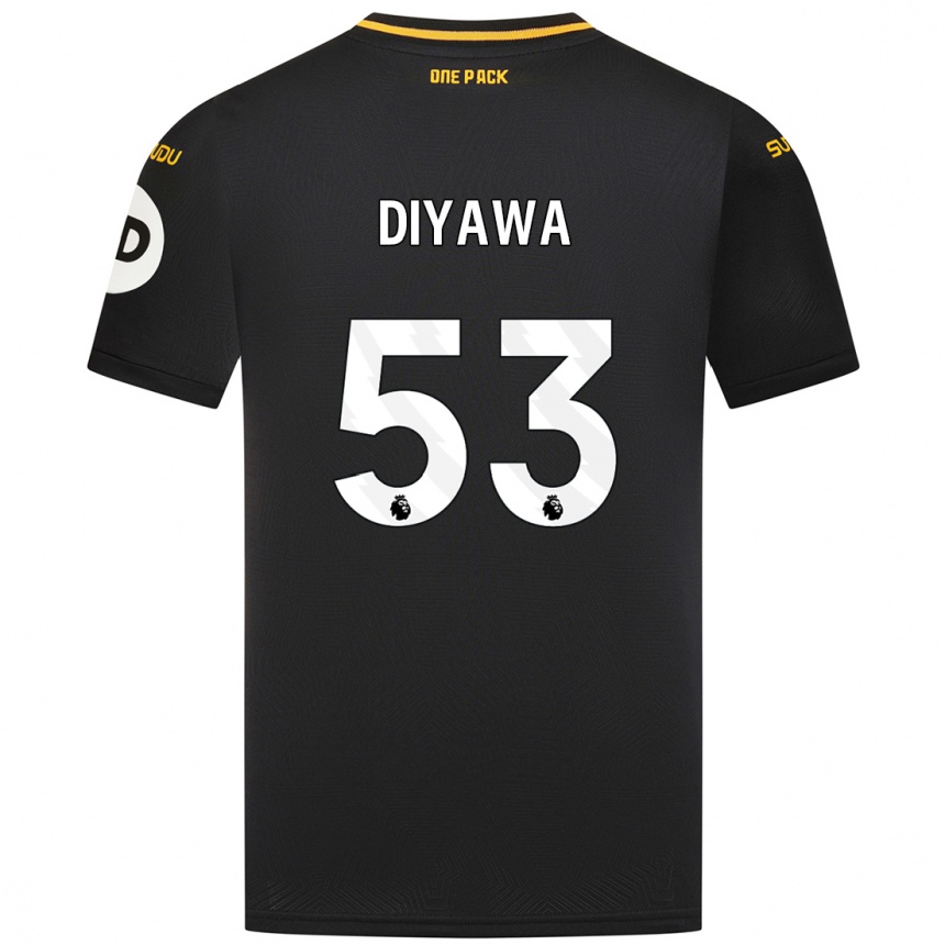 Kids Football Aaron Keto-Diyawa #53 Black Away Jersey 2024/25 T-Shirt Australia