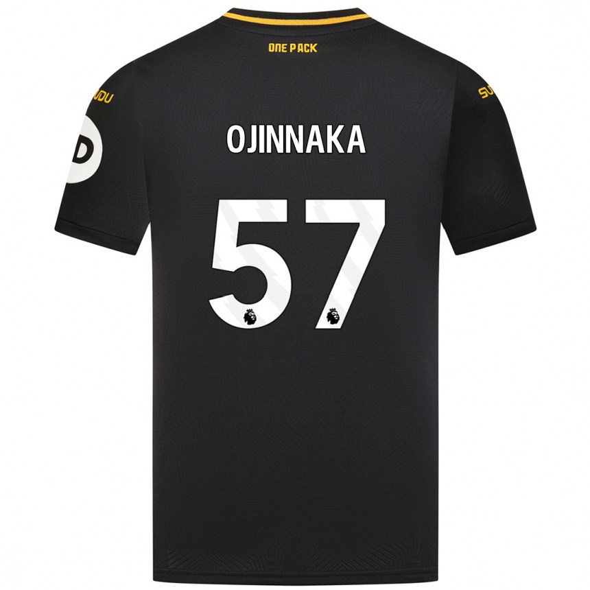 Kids Football Temple Ojinnaka #57 Black Away Jersey 2024/25 T-Shirt Australia