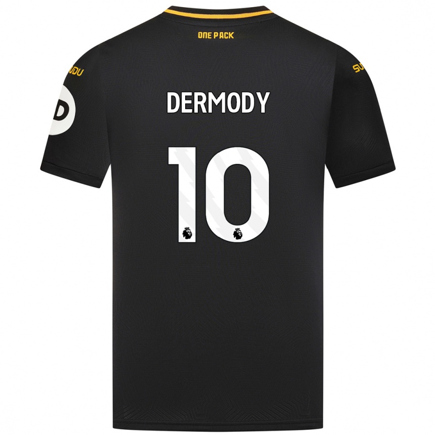 Kids Football Helen Dermody #10 Black Away Jersey 2024/25 T-Shirt Australia