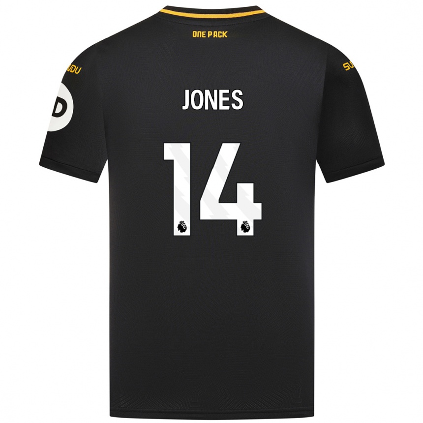 Kids Football Meesha Dudley-Jones #14 Black Away Jersey 2024/25 T-Shirt Australia