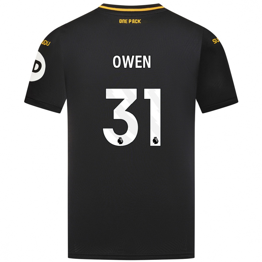 Kids Football Skye Owen #31 Black Away Jersey 2024/25 T-Shirt Australia