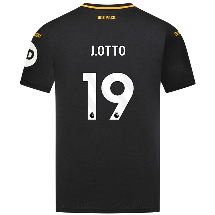 Kids Football Jonny Otto #19 Black Away Jersey 2024/25 T-Shirt Australia