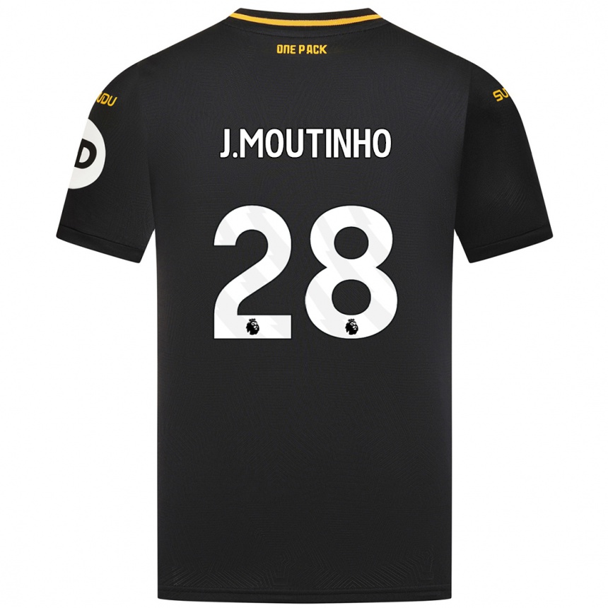 Kids Football Joao Moutinho #28 Black Away Jersey 2024/25 T-Shirt Australia