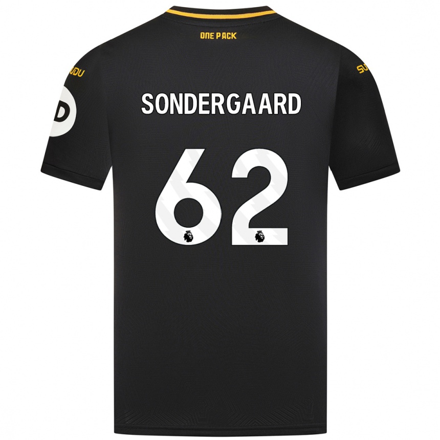 Kids Football Andreas Sondergaard #62 Black Away Jersey 2024/25 T-Shirt Australia