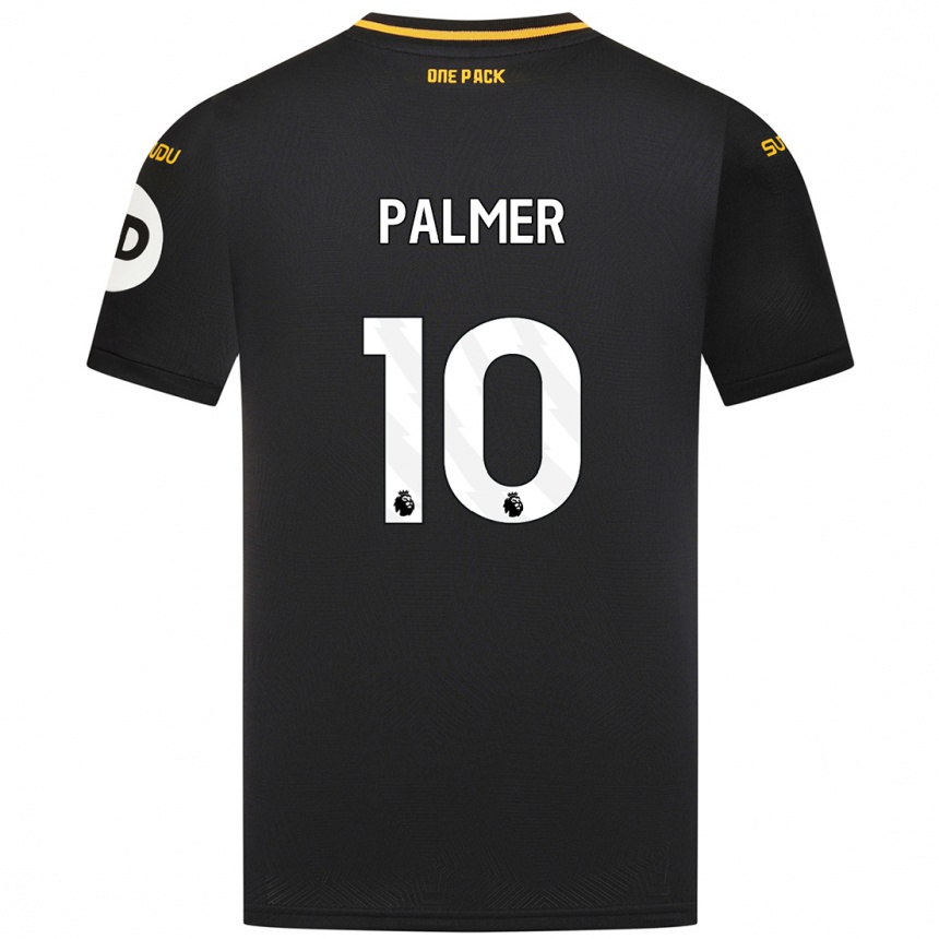 Kids Football Jamila Palmer #10 Black Away Jersey 2024/25 T-Shirt Australia