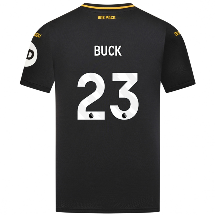 Kids Football Alex Buck #23 Black Away Jersey 2024/25 T-Shirt Australia