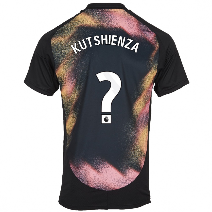 Kids Football Jude Kutshienza #0 Black White Away Jersey 2024/25 T-Shirt Australia