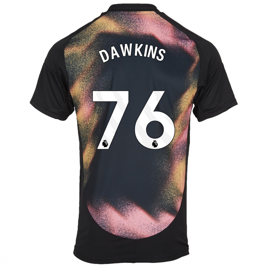 Kids Football Kartell Dawkins #76 Black White Away Jersey 2024/25 T-Shirt Australia