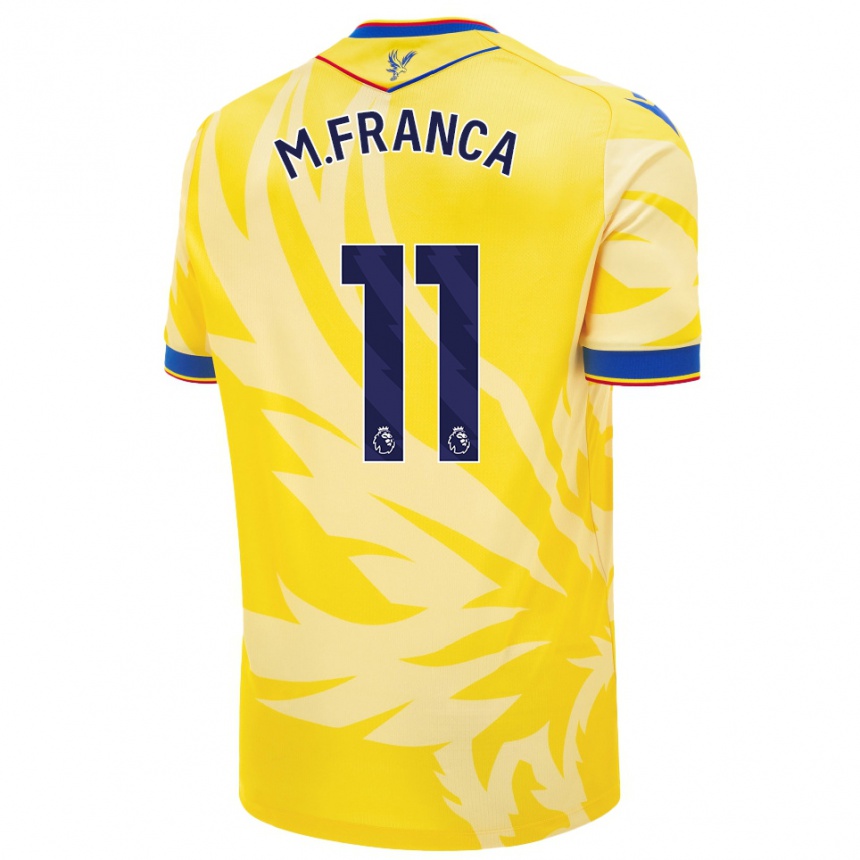 Kids Football Matheus França #11 Yellow Away Jersey 2024/25 T-Shirt Australia