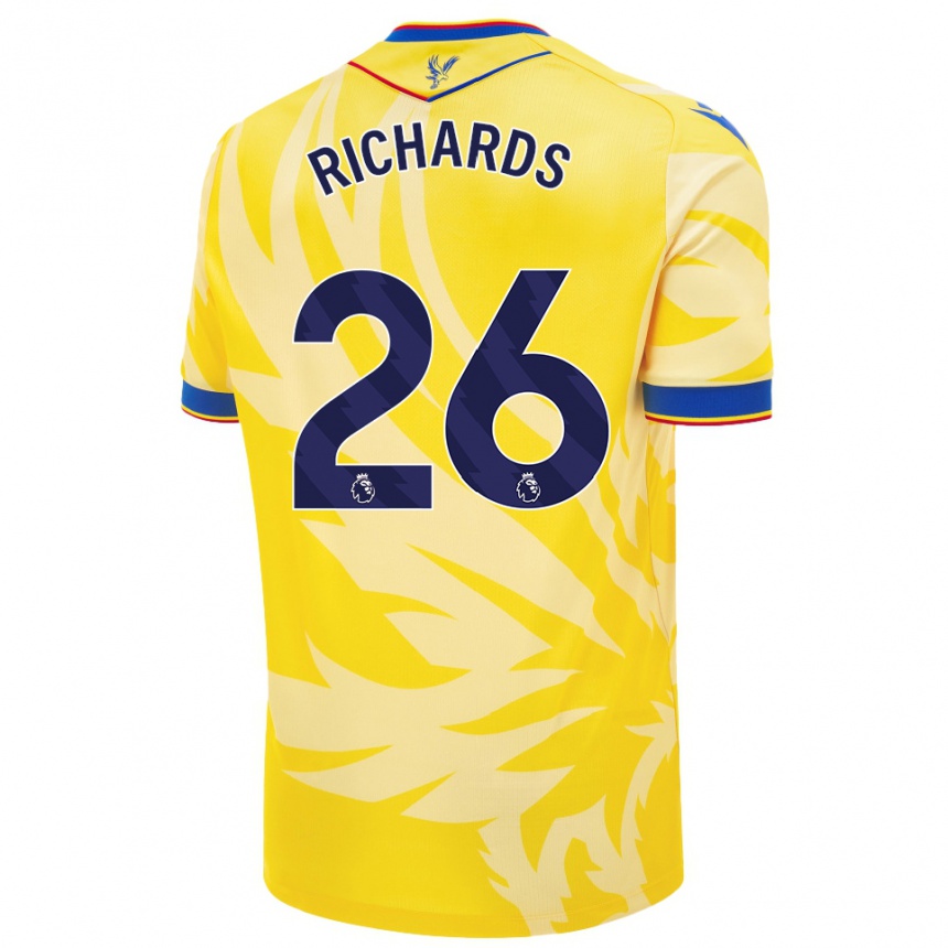 Kids Football Chris Richards #26 Yellow Away Jersey 2024/25 T-Shirt Australia