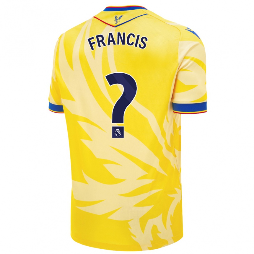 Kids Football Chris Francis #0 Yellow Away Jersey 2024/25 T-Shirt Australia