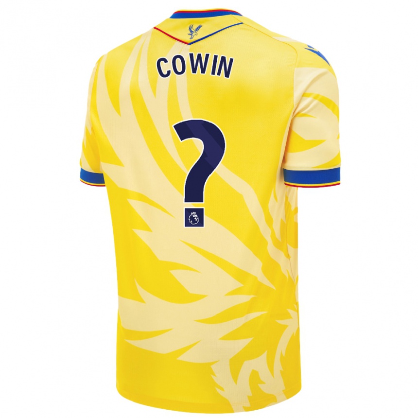 Kids Football Freddie Cowin #0 Yellow Away Jersey 2024/25 T-Shirt Australia