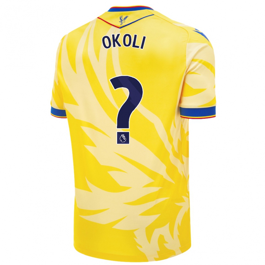 Kids Football Chuks Okoli #0 Yellow Away Jersey 2024/25 T-Shirt Australia