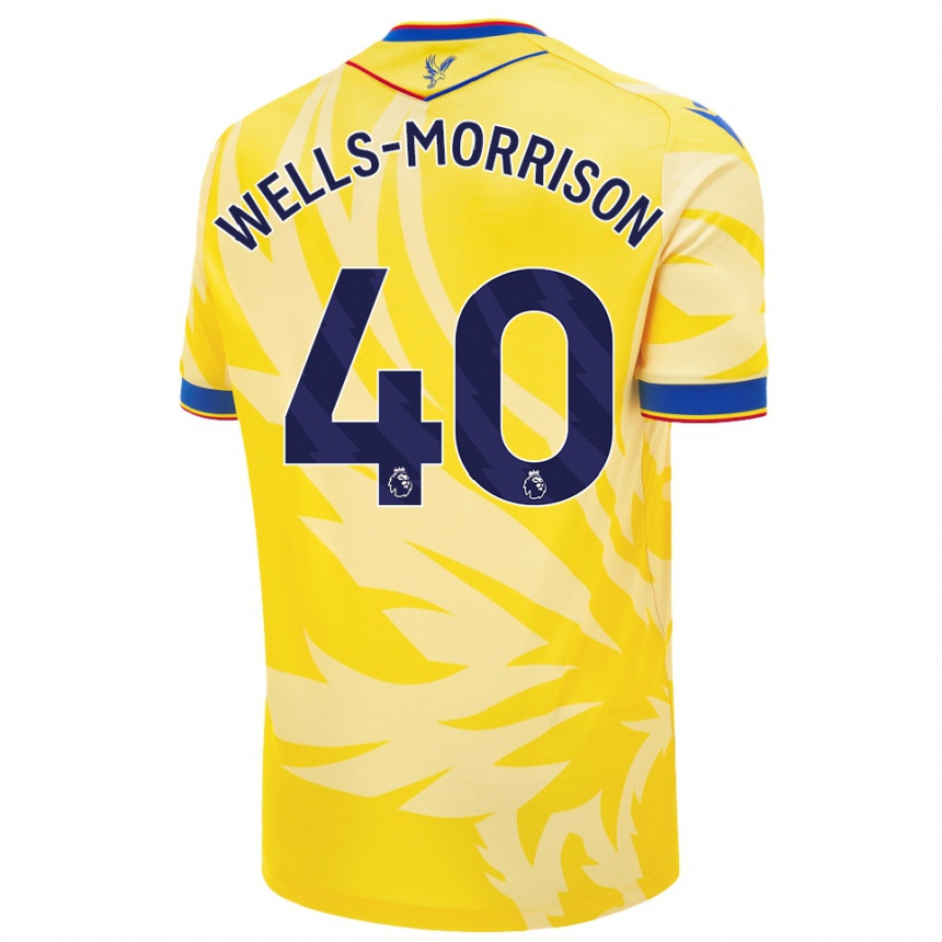 Kids Football Jack Wells-Morrison #40 Yellow Away Jersey 2024/25 T-Shirt Australia