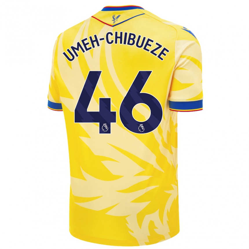 Kids Football Franco Umeh-Chibueze #46 Yellow Away Jersey 2024/25 T-Shirt Australia