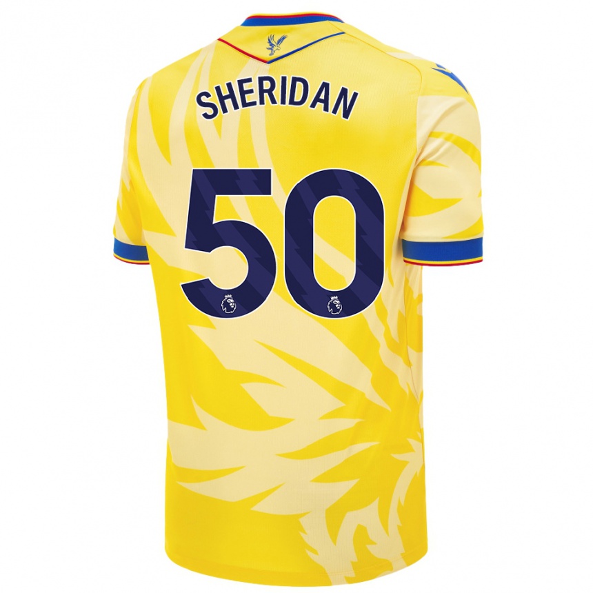 Kids Football Joe Sheridan #50 Yellow Away Jersey 2024/25 T-Shirt Australia