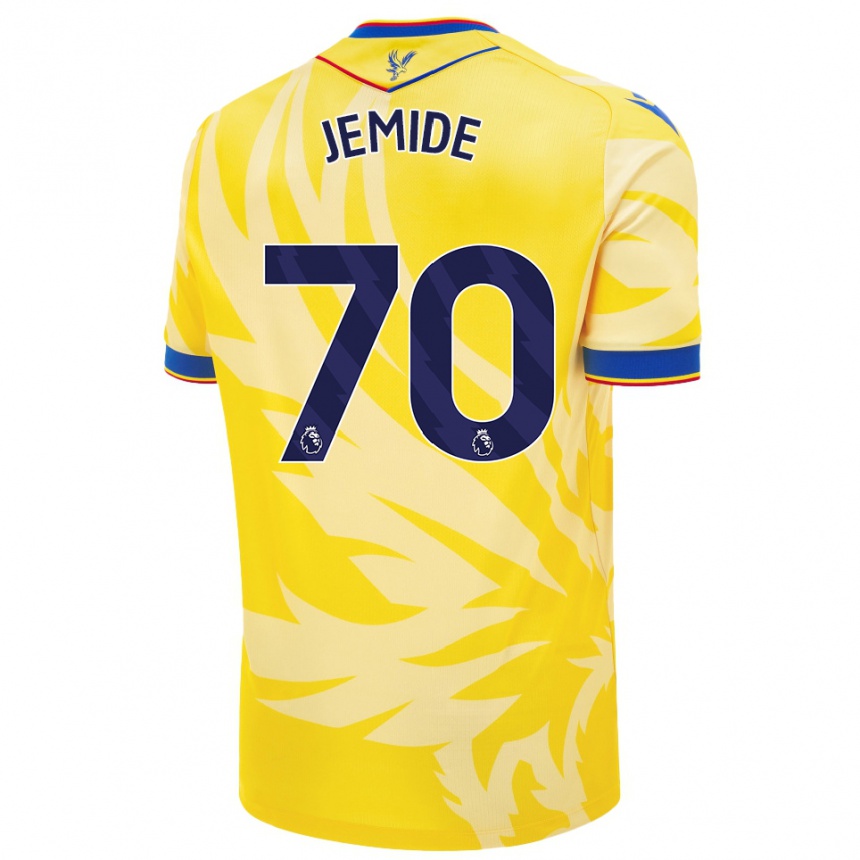 Kids Football Mofe Jemide #70 Yellow Away Jersey 2024/25 T-Shirt Australia