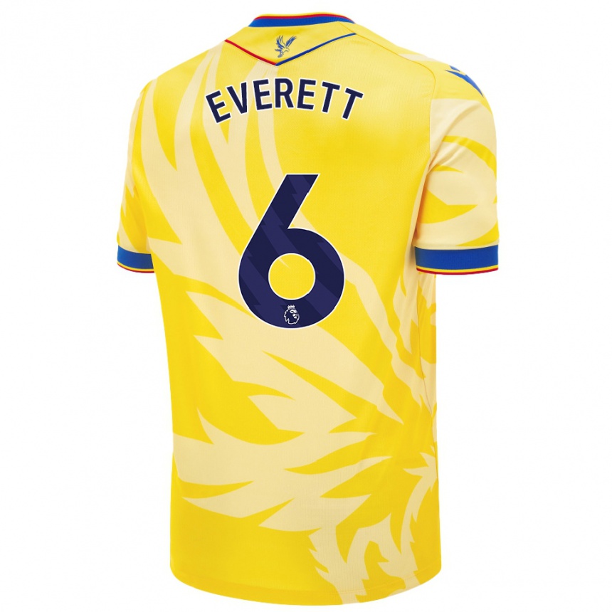 Kids Football Aimee Everett #6 Yellow Away Jersey 2024/25 T-Shirt Australia