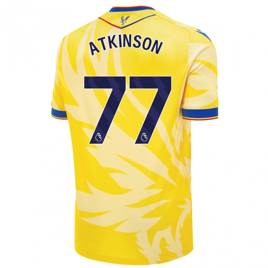 Kids Football Isibeal Atkinson #77 Yellow Away Jersey 2024/25 T-Shirt Australia