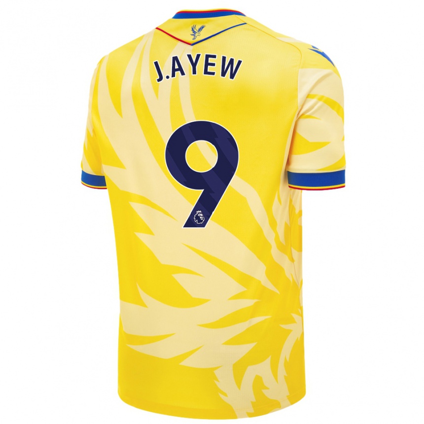 Kids Football Jordan Ayew #9 Yellow Away Jersey 2024/25 T-Shirt Australia