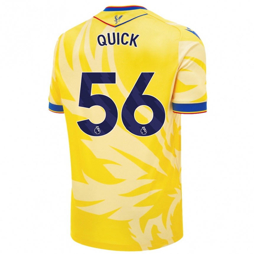 Kids Football Daniel Quick #56 Yellow Away Jersey 2024/25 T-Shirt Australia