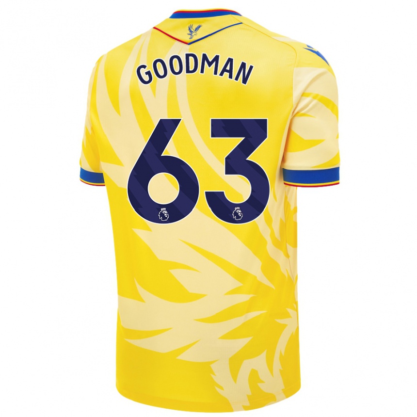 Kids Football Owen Goodman #63 Yellow Away Jersey 2024/25 T-Shirt Australia