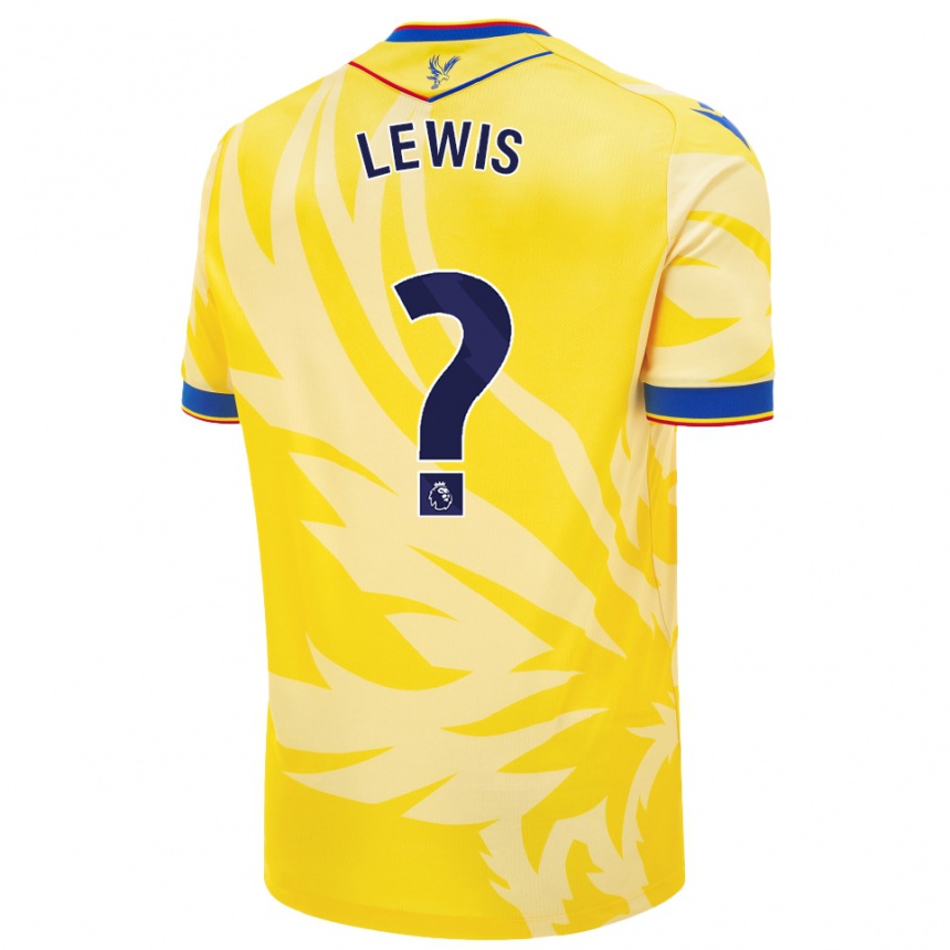 Kids Football Cameron Lewis Brown #0 Yellow Away Jersey 2024/25 T-Shirt Australia