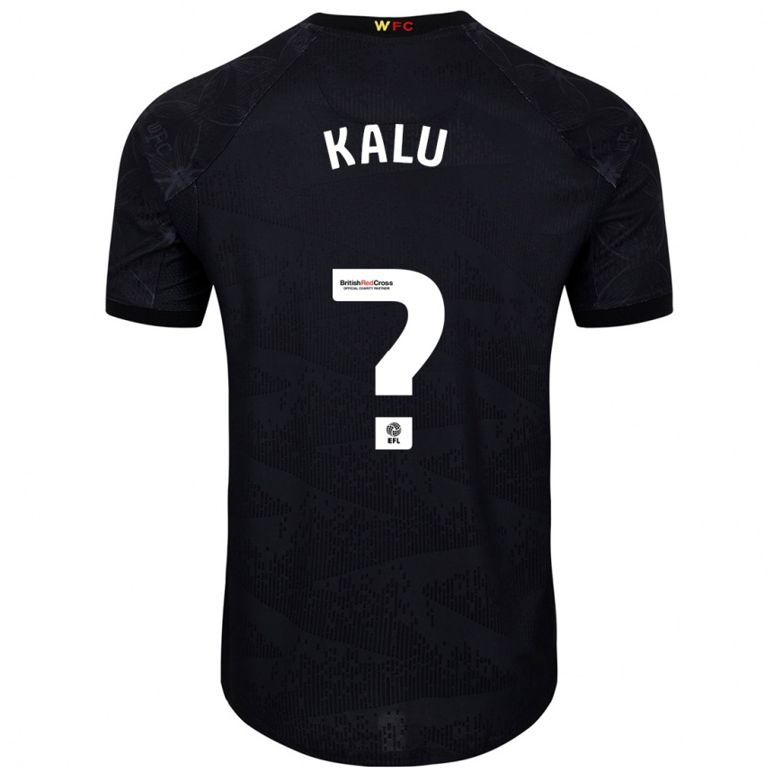 Kids Football Samuel Kalu #0 Black White Away Jersey 2024/25 T-Shirt Australia