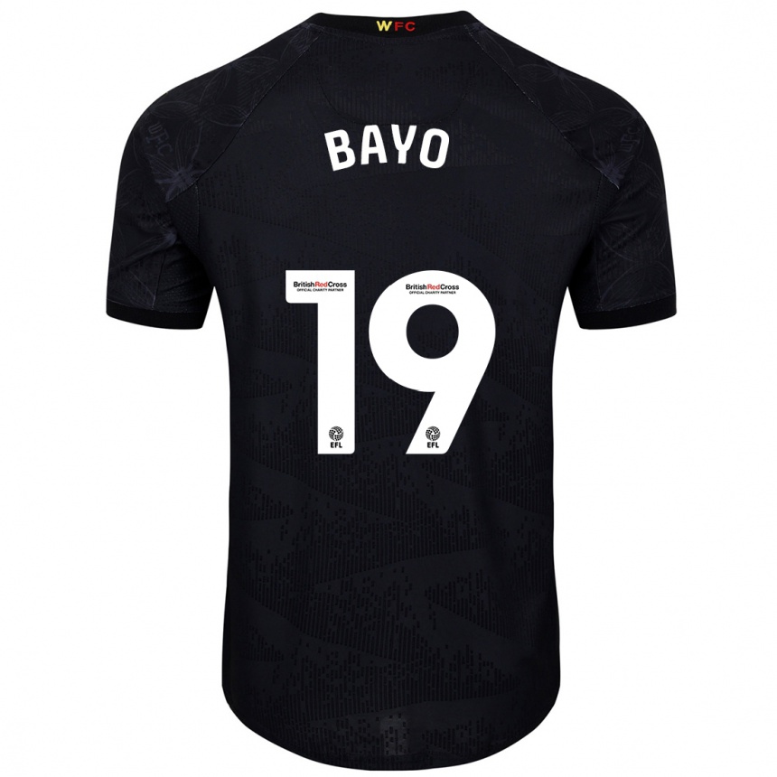 Kids Football Vakoun Bayo #19 Black White Away Jersey 2024/25 T-Shirt Australia