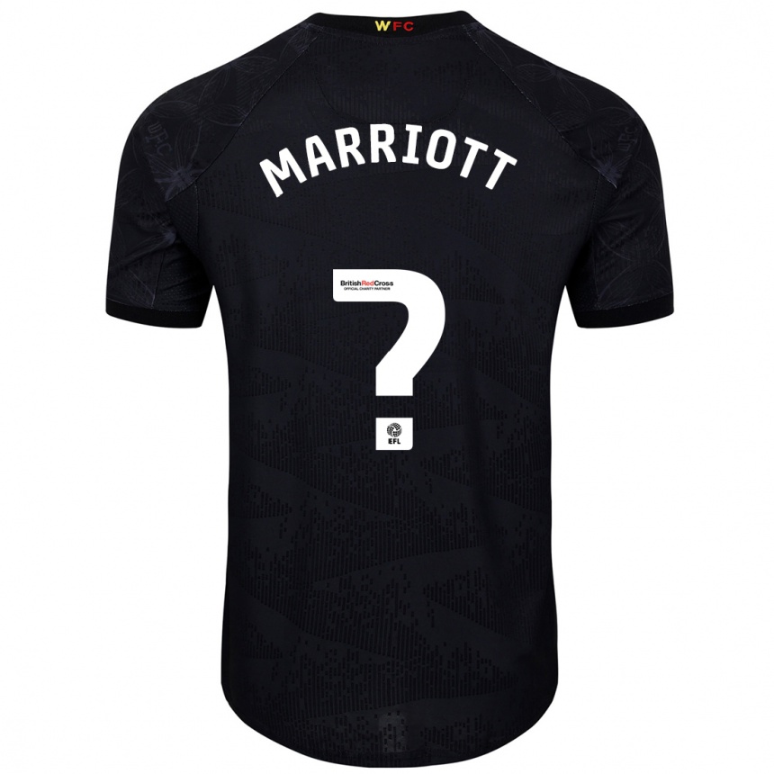 Kids Football Alfie Marriott #0 Black White Away Jersey 2024/25 T-Shirt Australia