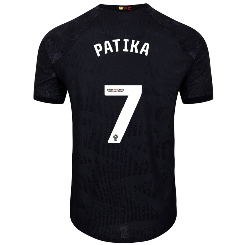 Kids Football Glebs Patika #7 Black White Away Jersey 2024/25 T-Shirt Australia