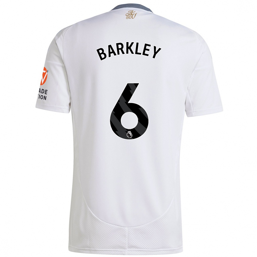 Kids Football Ross Barkley #6 White Away Jersey 2024/25 T-Shirt Australia