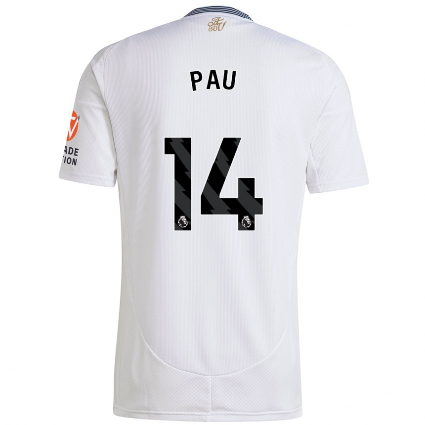 Kids Football Pau Torres #14 White Away Jersey 2024/25 T-Shirt Australia