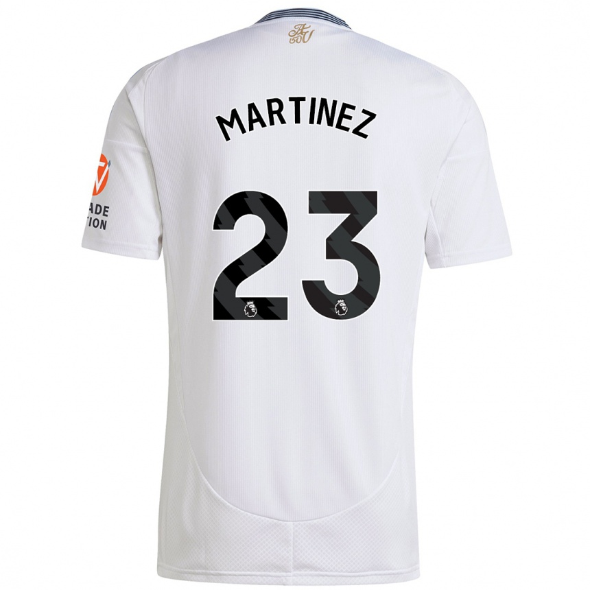 Kids Football Emiliano Martínez #23 White Away Jersey 2024/25 T-Shirt Australia