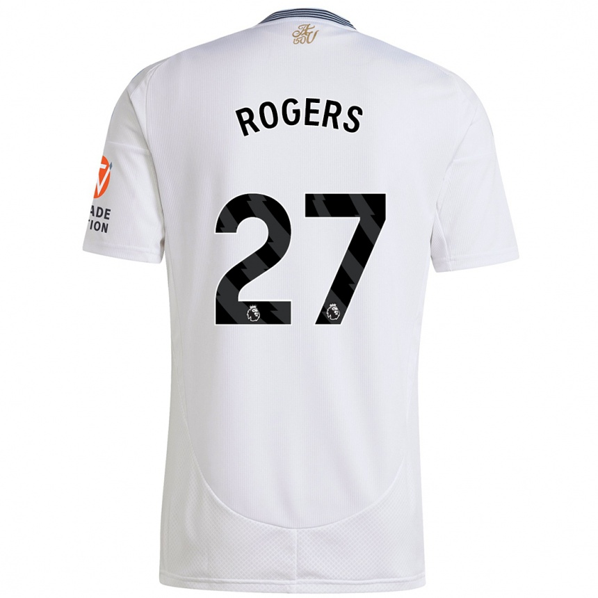 Kids Football Morgan Rogers #27 White Away Jersey 2024/25 T-Shirt Australia