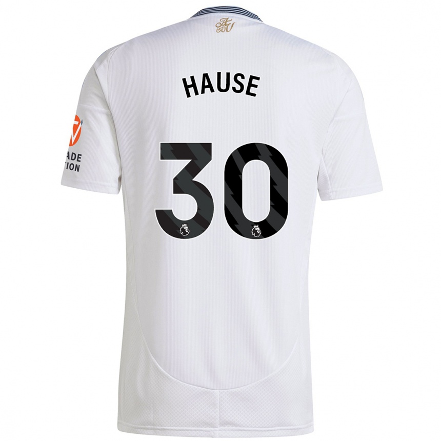 Kids Football Kortney Hause #30 White Away Jersey 2024/25 T-Shirt Australia