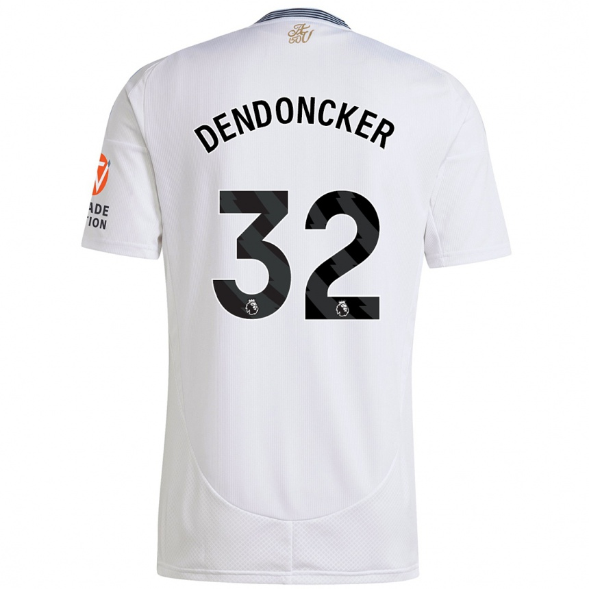 Kids Football Leander Dendoncker #32 White Away Jersey 2024/25 T-Shirt Australia