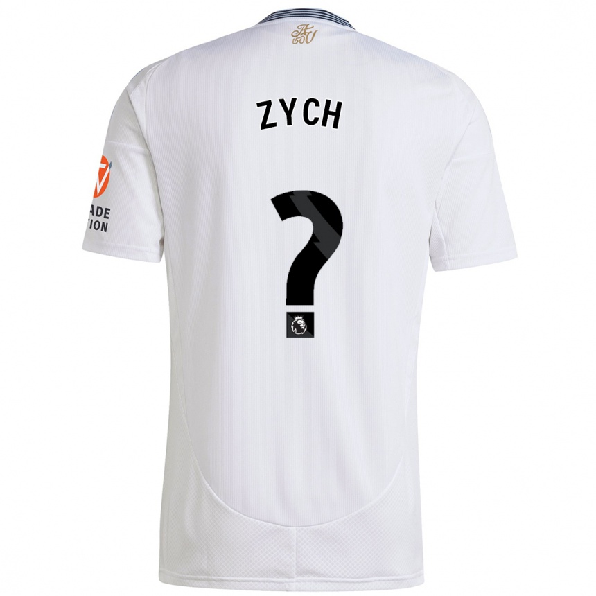 Kids Football Oliwier Zych #0 White Away Jersey 2024/25 T-Shirt Australia