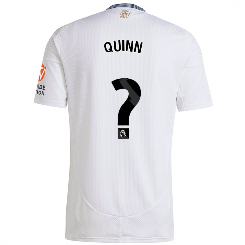 Kids Football Keilan Quinn #0 White Away Jersey 2024/25 T-Shirt Australia