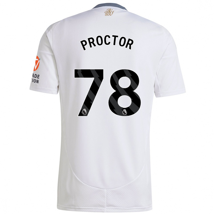 Kids Football Sam Proctor #78 White Away Jersey 2024/25 T-Shirt Australia