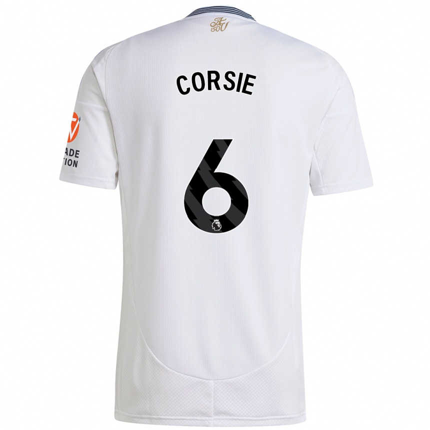 Kids Football Rachel Corsie #6 White Away Jersey 2024/25 T-Shirt Australia