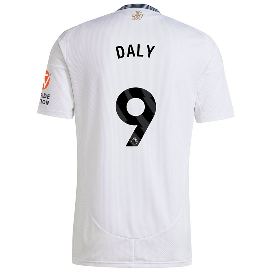 Kids Football Rachel Daly #9 White Away Jersey 2024/25 T-Shirt Australia