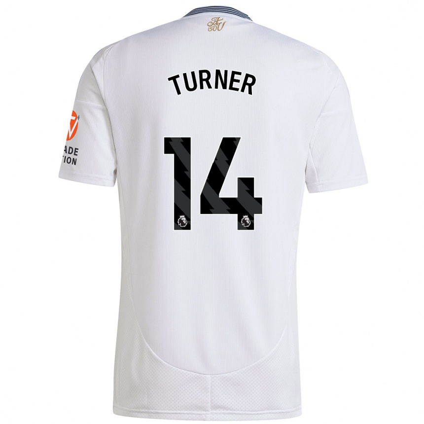 Kids Football Danielle Turner #14 White Away Jersey 2024/25 T-Shirt Australia