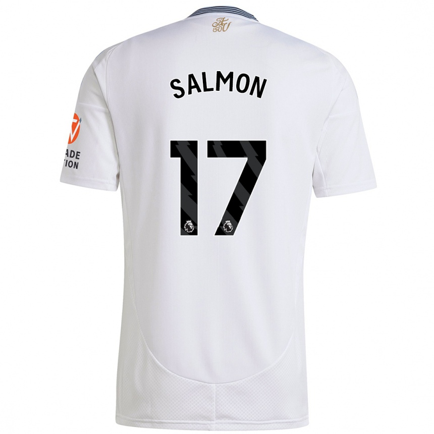 Kids Football Ebony Salmon #17 White Away Jersey 2024/25 T-Shirt Australia