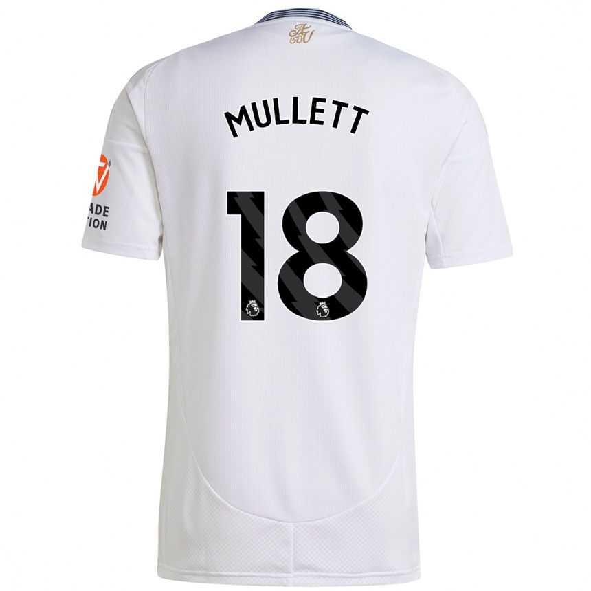 Kids Football Georgia Mullett #18 White Away Jersey 2024/25 T-Shirt Australia